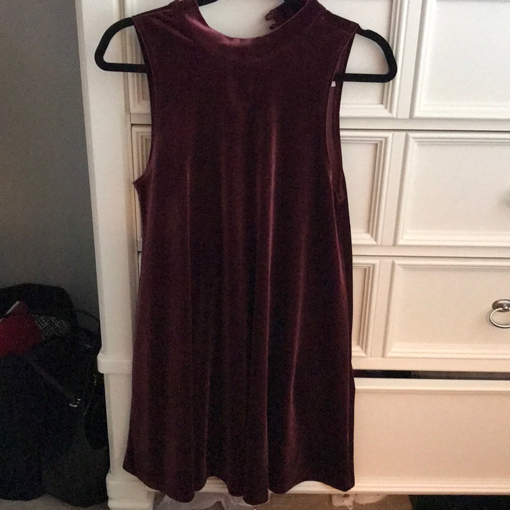 Velvet high neck dress / never worn!!